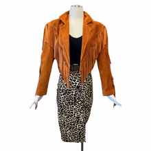 Load image into Gallery viewer, Vintage Alta fringe suede jacket
