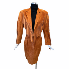 Load image into Gallery viewer, Vintage Alta fringe suede jacket
