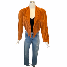 Load image into Gallery viewer, Vintage Alta fringe suede jacket
