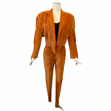 Load image into Gallery viewer, Vintage Alta fringe suede jacket

