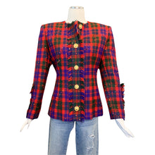 Load image into Gallery viewer, Vintage Givenchy Plaid Jacket
