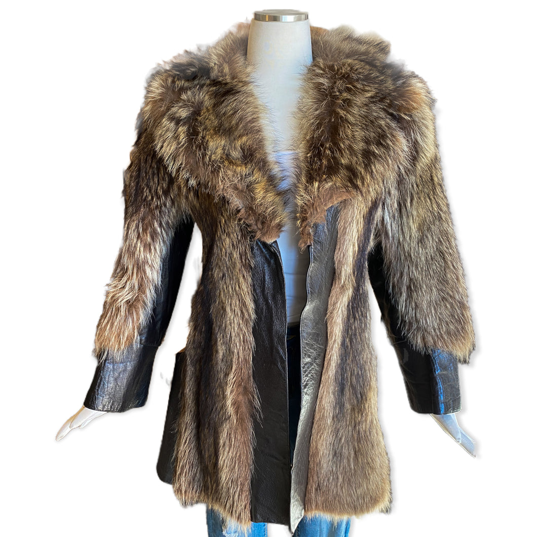 Vintage Bay Bridge Fur Coat